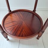 Coffee table / Side table / Round wooden end table