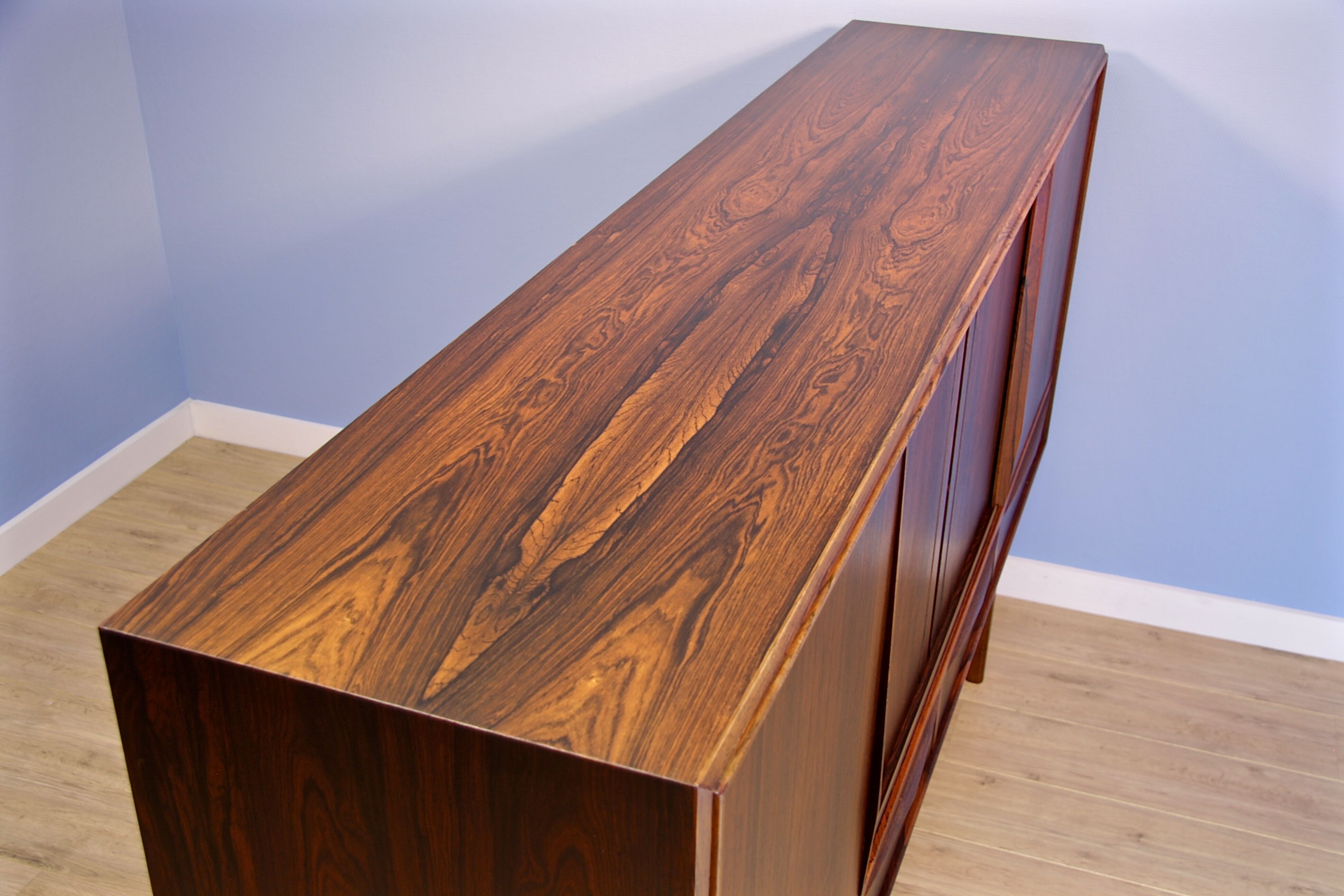 Danish higboard in rosewood by E.W. Bach for Sejling Skabe, 1960s