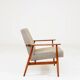 Scandinavian Lounge Chair Grey Soft Upholstery| Refurbished Vintage Ar