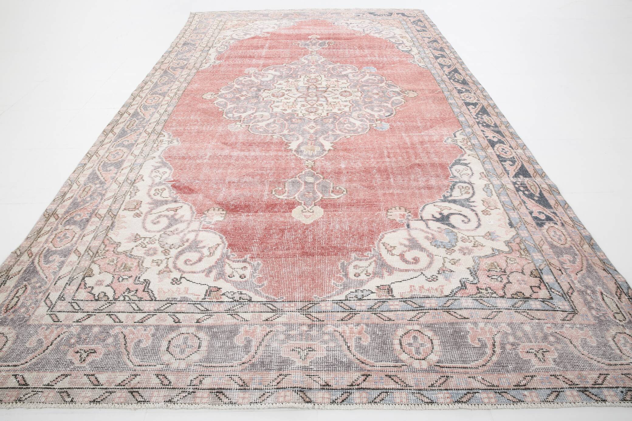 7x12 Sof Red & Beige Persian Rug, 201x351Cm