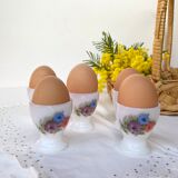Vintage Arcopal flowers eggcups