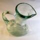 Thick glass pitcher