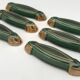Set of 6 Poët-Laval Art Deco Enameled Ceramic Knife Holders