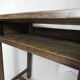 Old children's desk + vintage porcelain inkwell