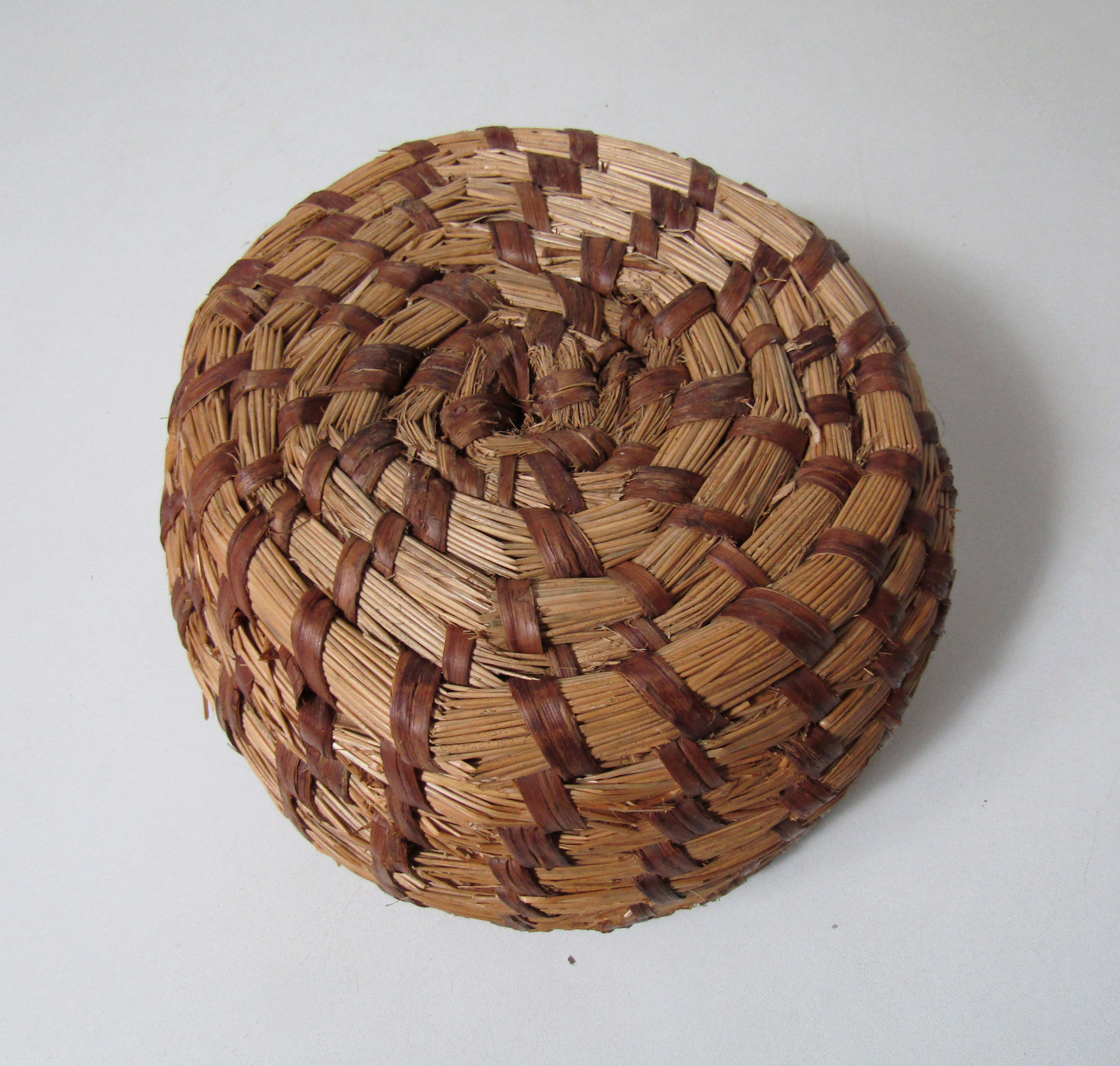 Old banneton straw basket