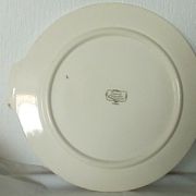 Plat a tarte en faience de sarreguemines modele obernai
