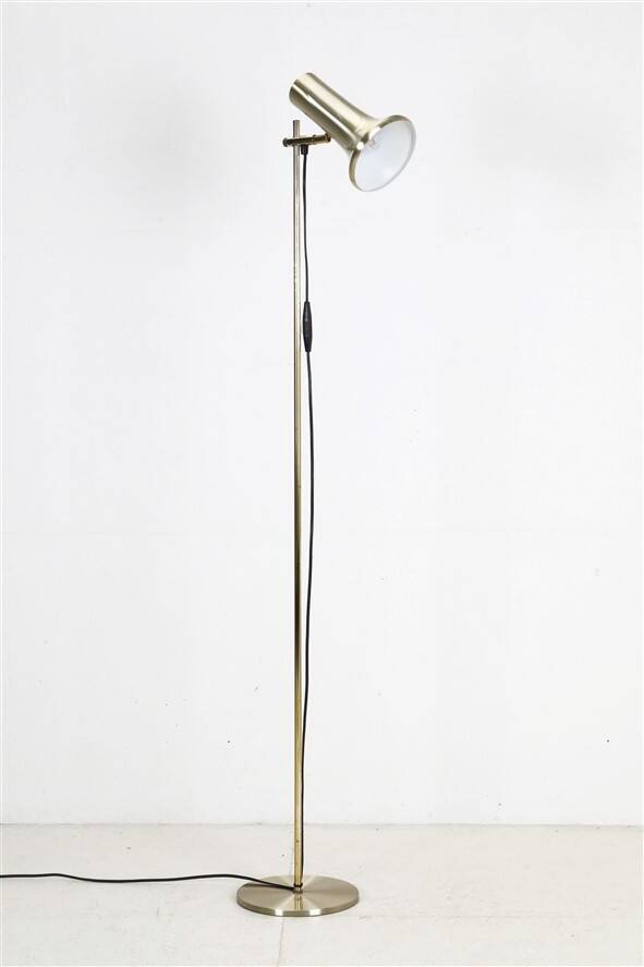 Mid-century Dansa lamp / reading / floor lamp / brass / gold / Danish modern design / 1970s