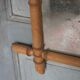 Bamboo effect wooden mirror, vintage wall mirror, decor