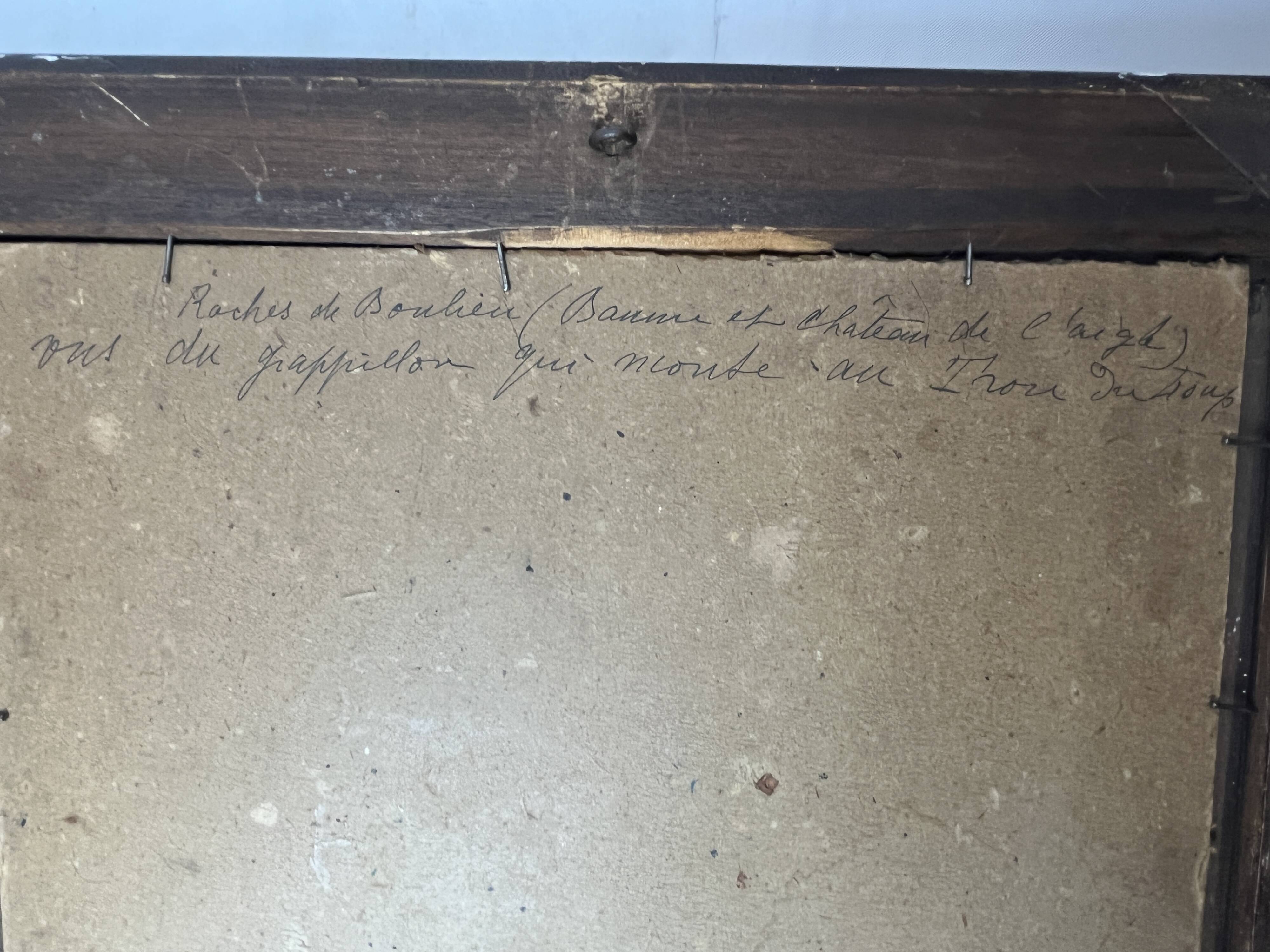 Oil on panel, landscape, Louis XVI style frame, early 20th century