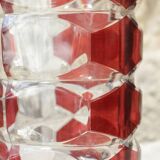 Ruby-colored glass vase by JG Durand and produced by Luminarc circa 1970