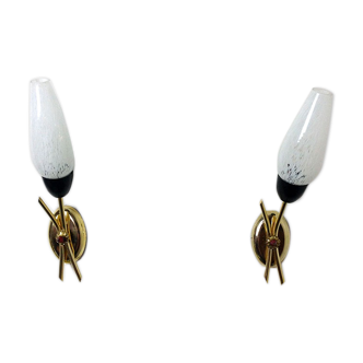 Paire d'appliques vintage