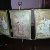 Miroir triptyque de barbier