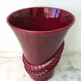Purple ceramic vase 1960