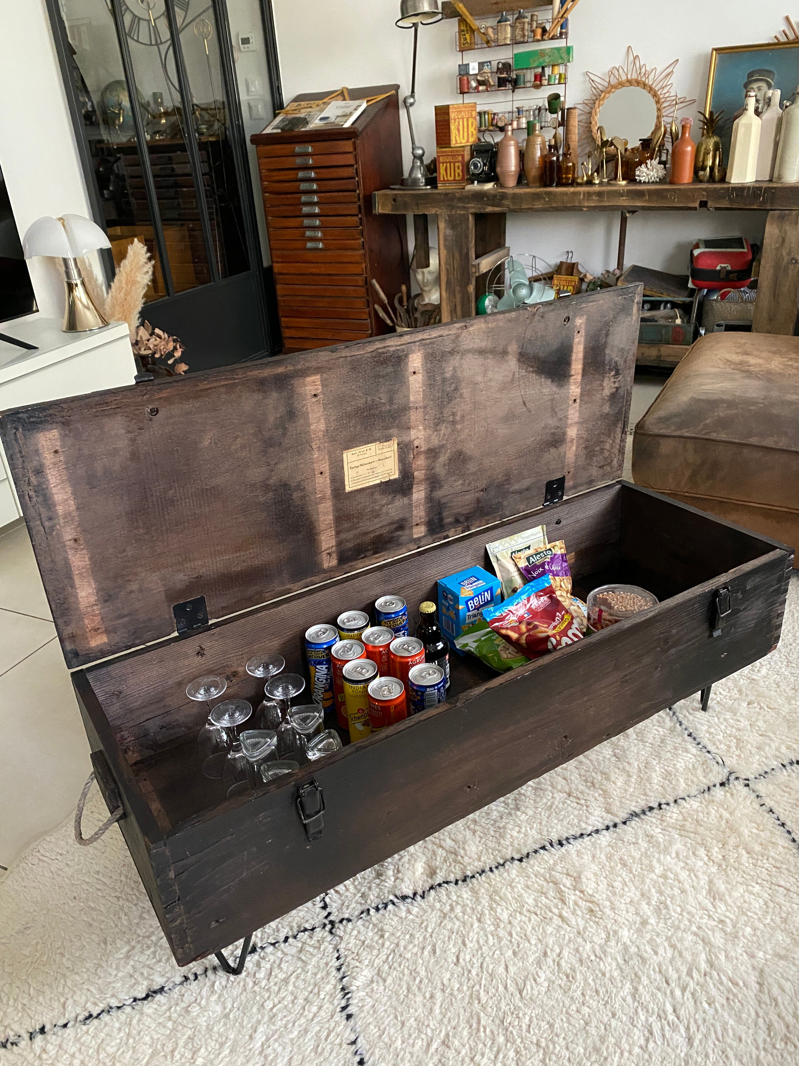 Table basse industrielle