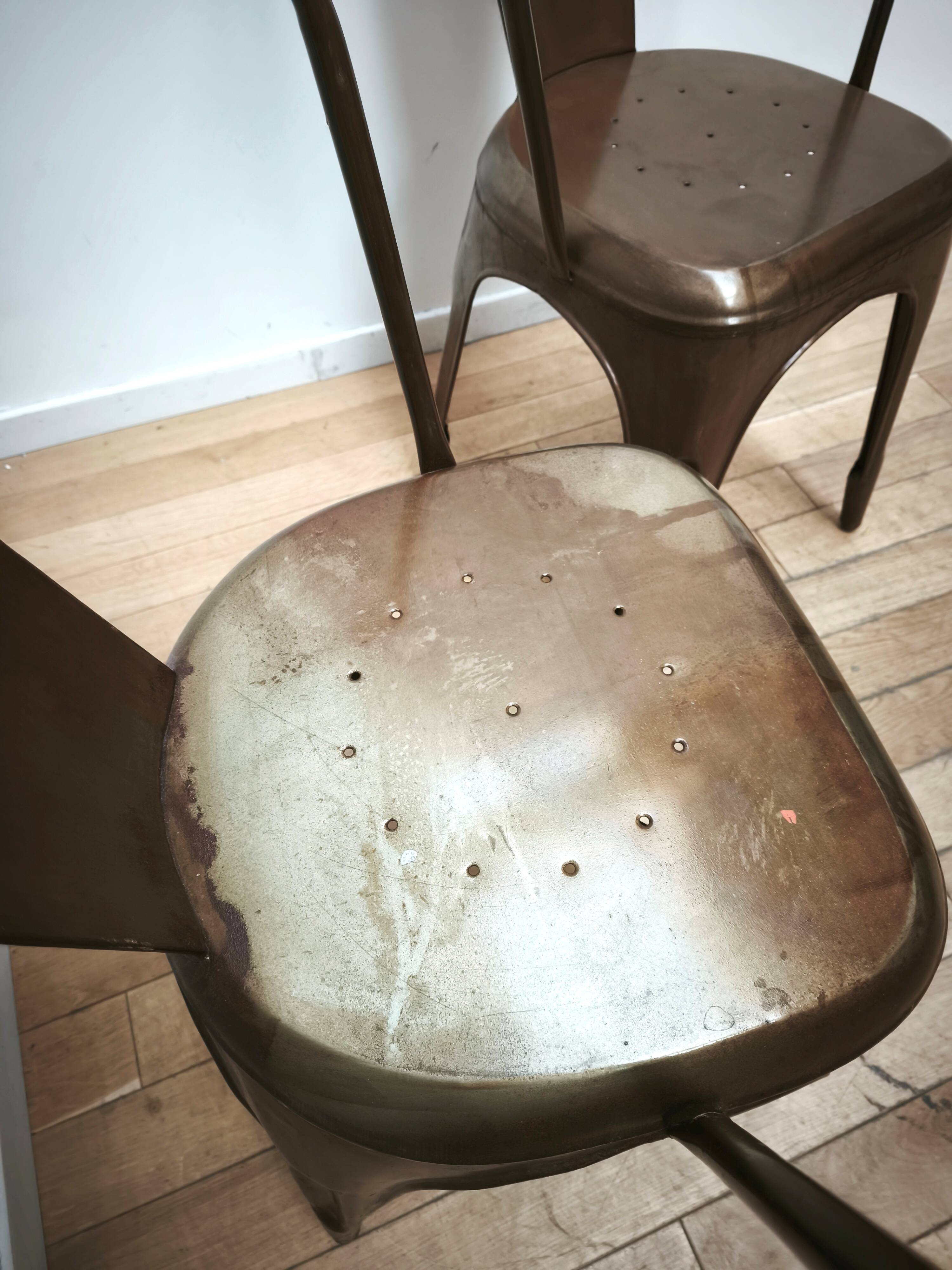 Pair of vintage bistro chairs