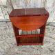 Antique Wooden Nightstand Side Table Folding Shelf Wine Magazine Rack