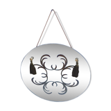 Beveled mirror 35x35cm