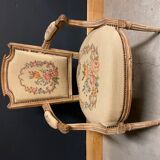 Fauteuil ancien de style Louis XVI