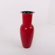 Opalino red vase by Venini