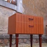 Table de chevet année 70 style scandinave
