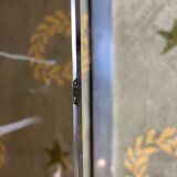 Table basse en métal chromé et verre fumé 1970