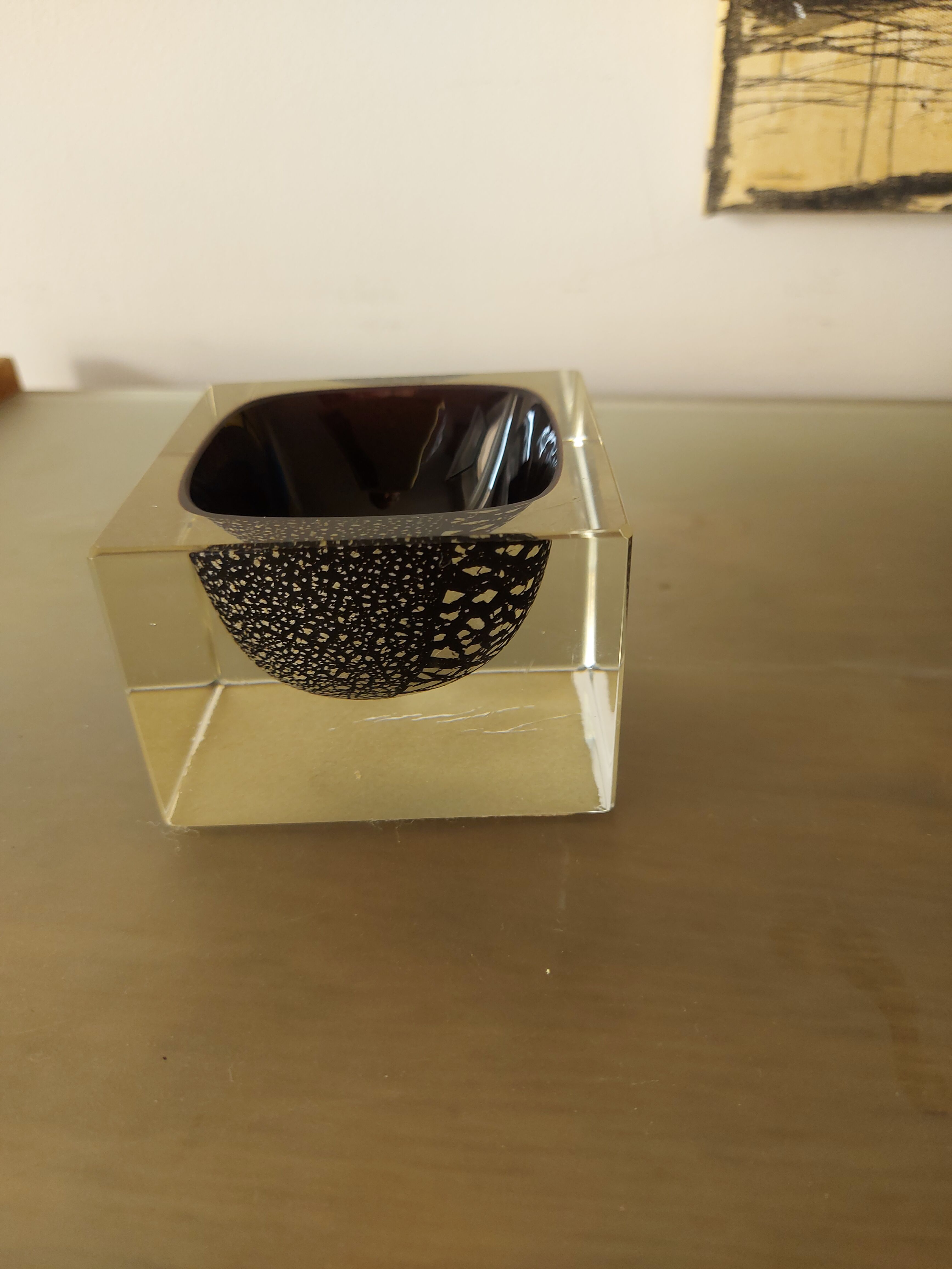 Vintage Murano glass ashtray