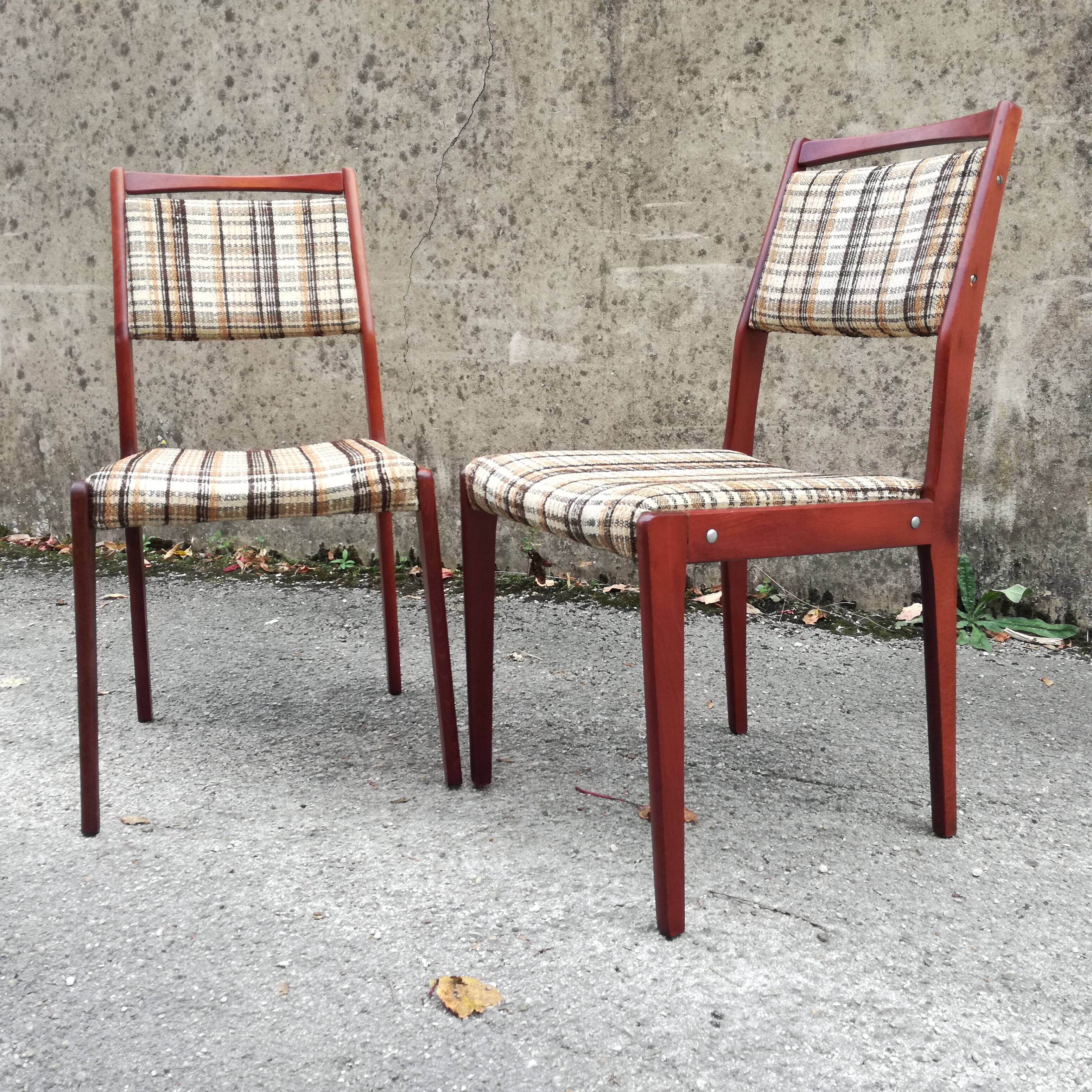 Mahogany chairs 1960