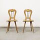 19th century antique painted primitive mountain chairs