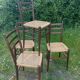 Chaises vintage corde