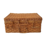 Rattan suitcase 70s