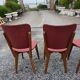 6 vintage oak chairs from the 1960s