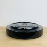 50s round wall light in metal and opaline, ceiling light