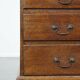 Large antique English oak secretaire from the 18th century