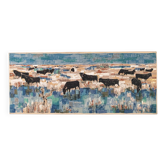 Tapisserie murale imprimée, Taureaux en Camargue, Robert Debiève, France
