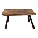 Mid Century Table d'appoint Pouf à fleurs Banc à fleurs Tabouret de chevet Bois massif Brutaliste Vi