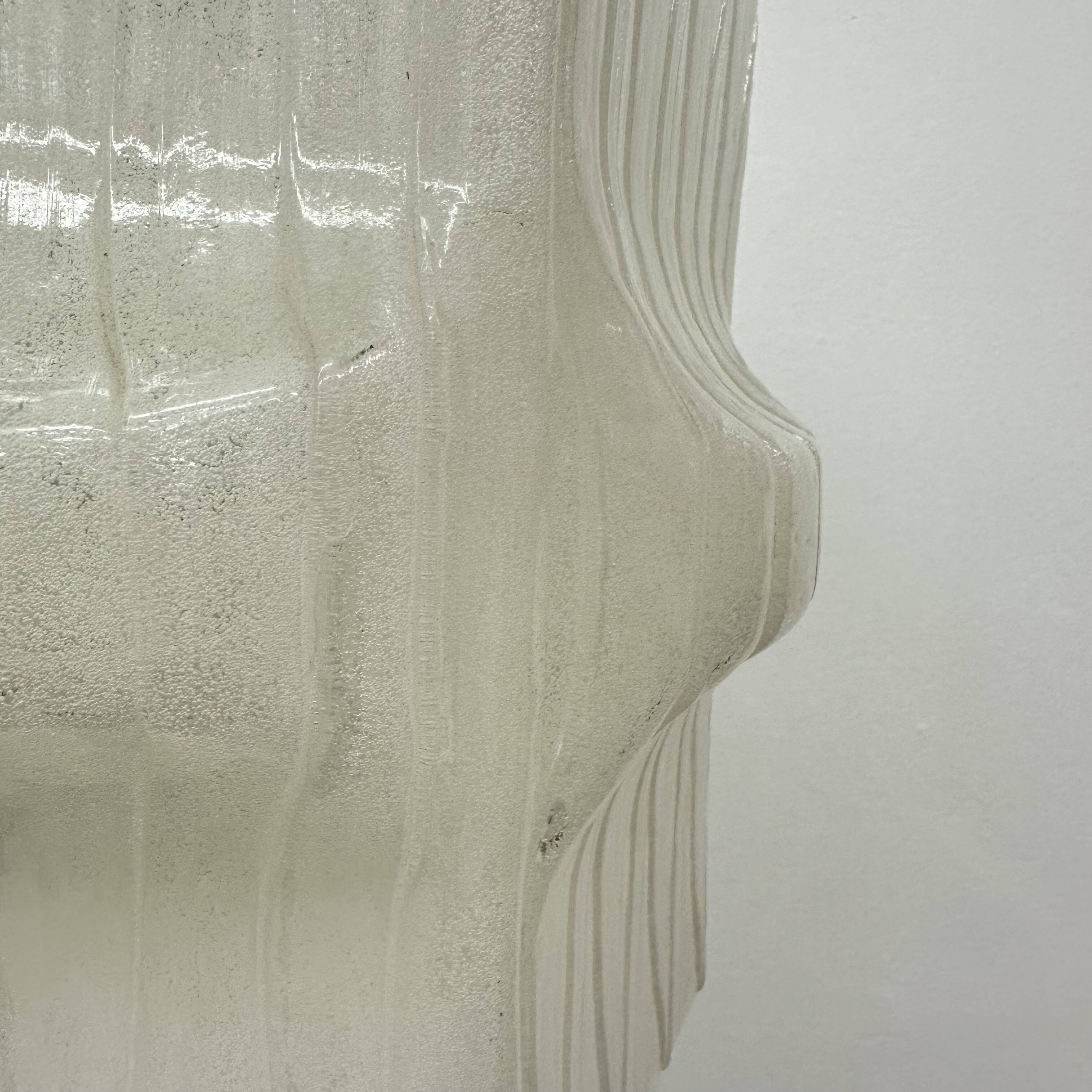 Mid-Century ice lucite pendant lamp , 1970s