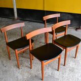Series of 4 chairs by Hans Olsen for Frem Rojle