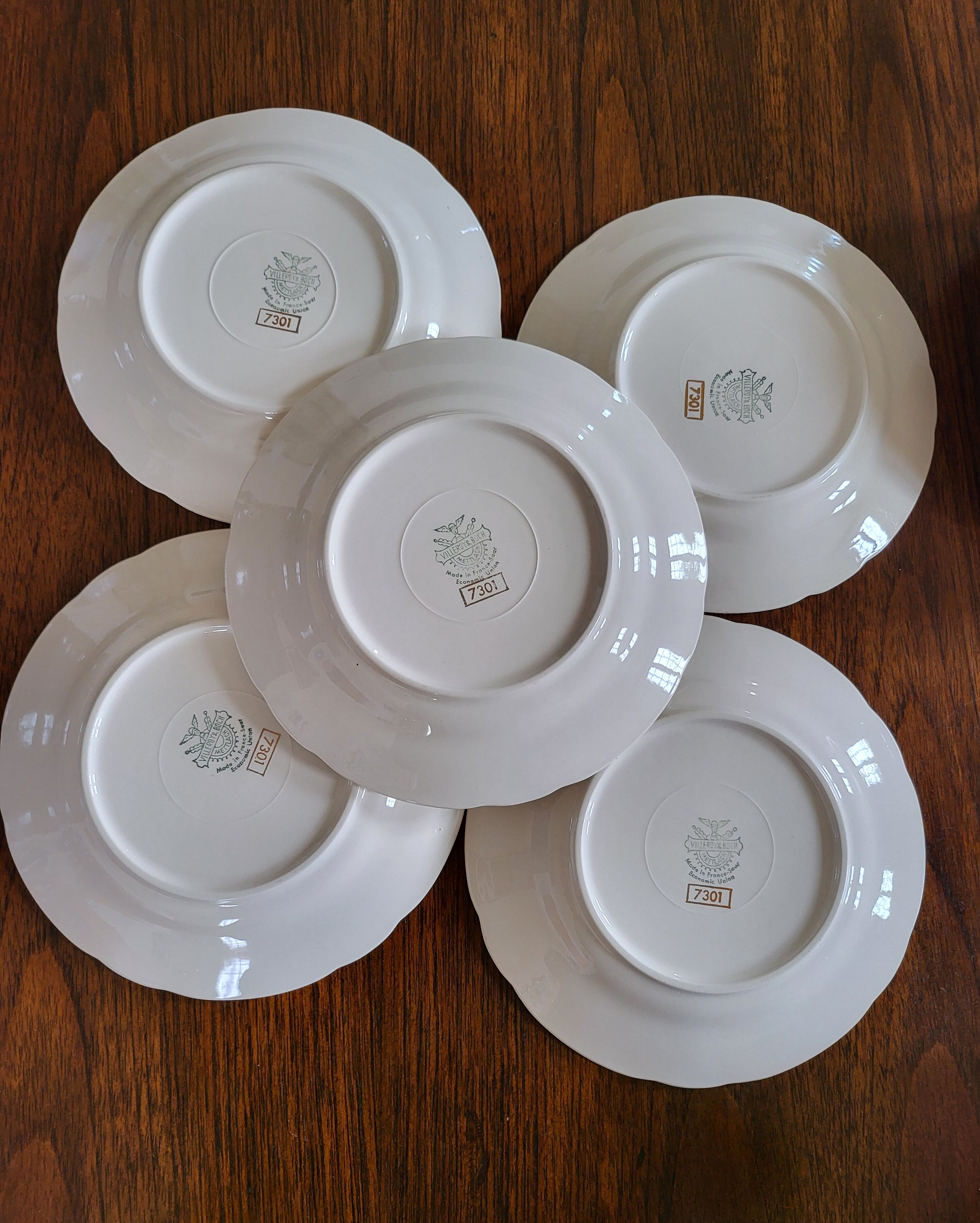 10 dessert plates Villeroy & Boch Model 7301