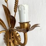 Hollywood Regency Italian wheat ear sconces