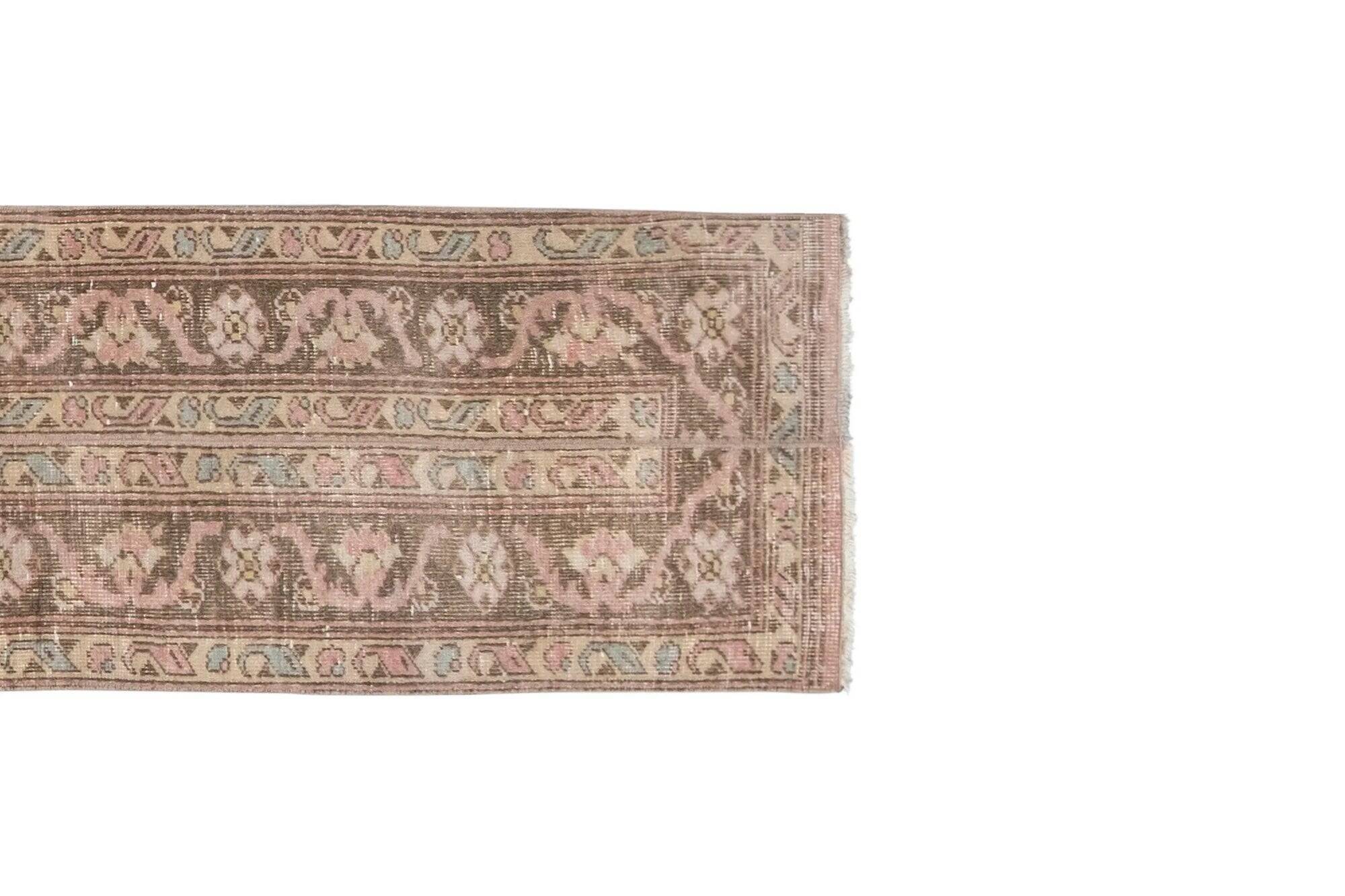 Vintage Turkish hallway rug 49x343 cm