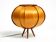 Very rare Mid Century Modern birch bentwood lamella tripod Table Lamp