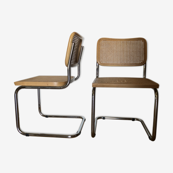 Paire de chaises cesca par Marcel Breuer