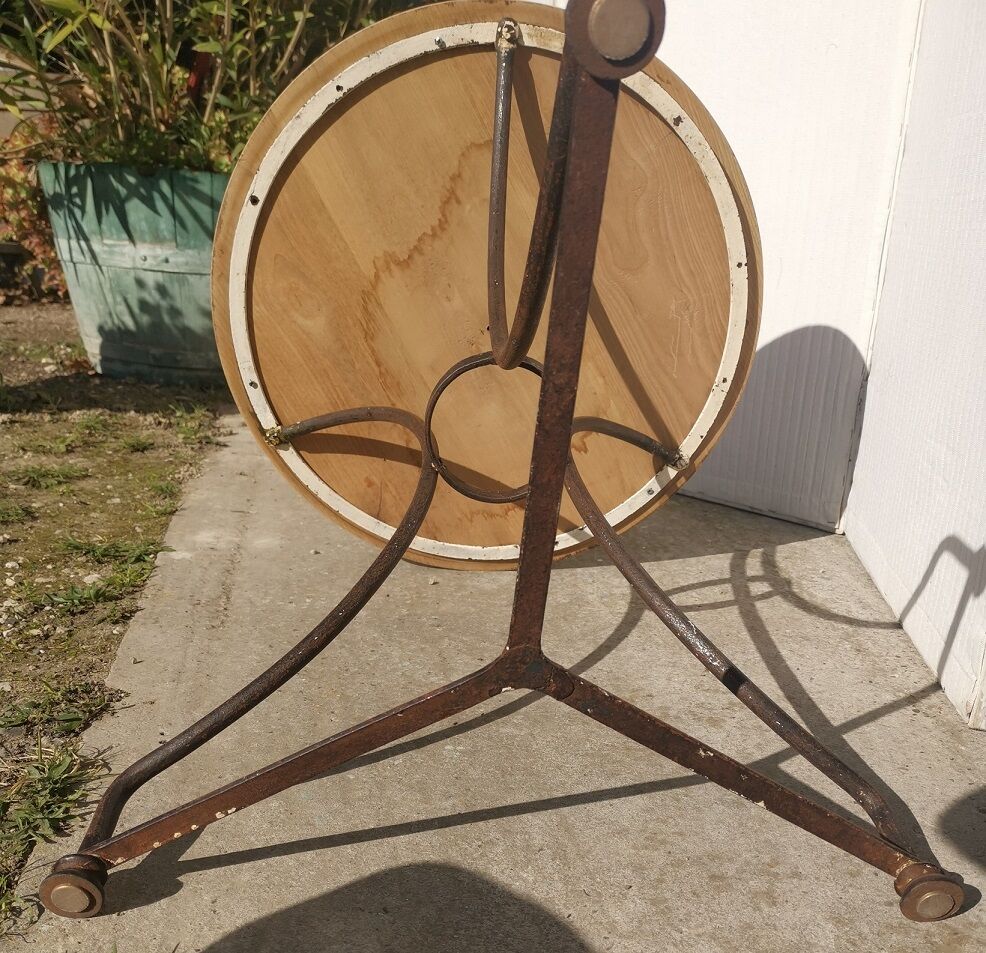 Table bistro pedestal table napoleon 3