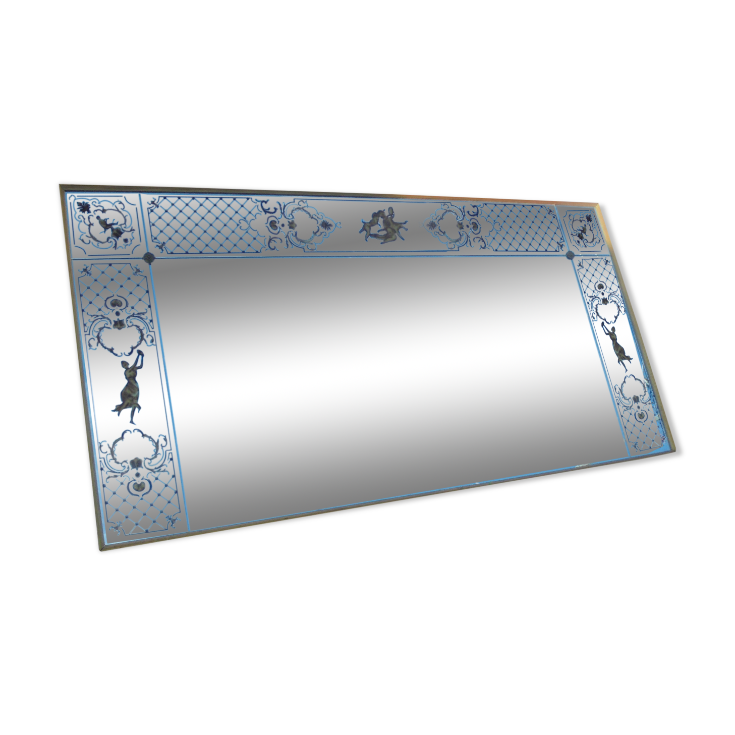 Large mirror type brasserie 202x102cm