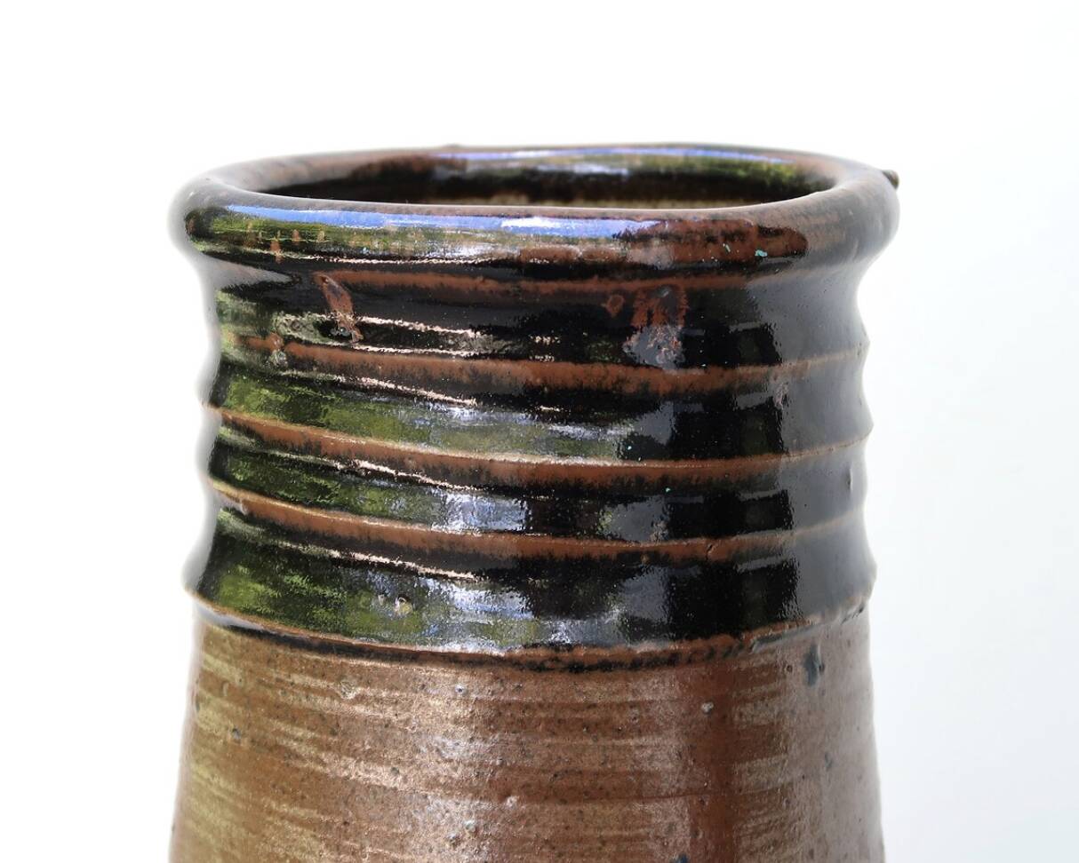 Impressive stoneware ceramic vase by Pierre Digan La Borne, 1960s