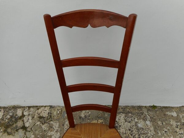 Chaise de nourrice bois et paille