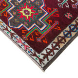 Hand-knotted one-of-a-kind turkish multicolor runner rug 90 cm x 337 cm