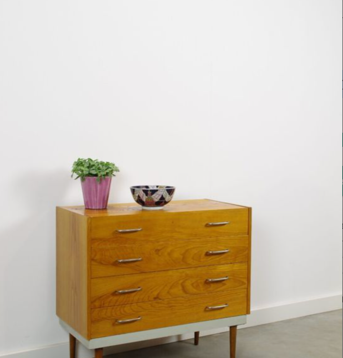 Vintage jewelry cabinet with mirror