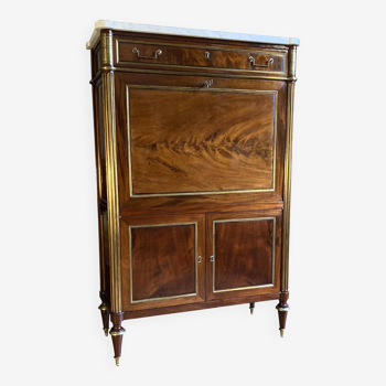 Louis XVI period mahogany secretary