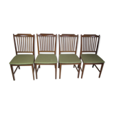 Ensemble de quatre chaises, Danemark, années 1970